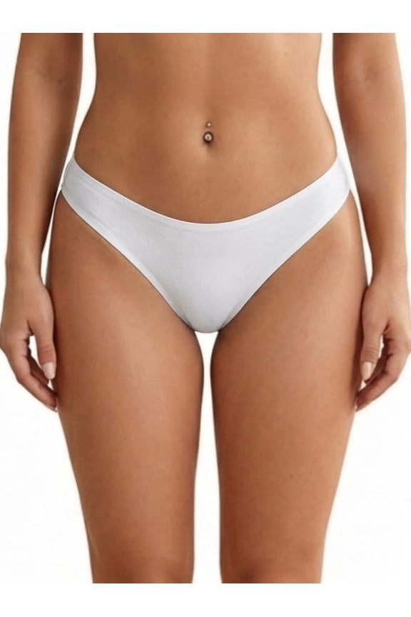 Women Low Rise Swim Bottoms - Moderate Coverage Bikini Brief Bathing Suit Bottoms