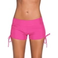 thumbnail image 1 of Women Low Waist Solid Color Side Strap Swim Trunks, 1 of 5