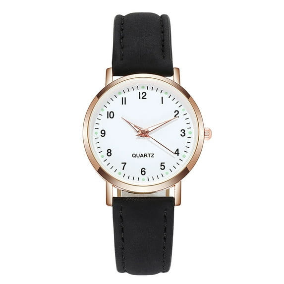 Women Luminous Watch Belt Wide Leather Watch Bands Scale Dotted Little Watch Watches Band Stars Watch Frosted Point Womens Stretch Band Watches with Roman Women Watch Digital Scale Watch