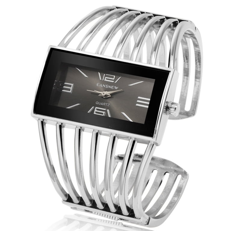 Luxury Womens Watches Analog Quartz Wrist Watch Rectangular Cuff Bracelet Women main image 2