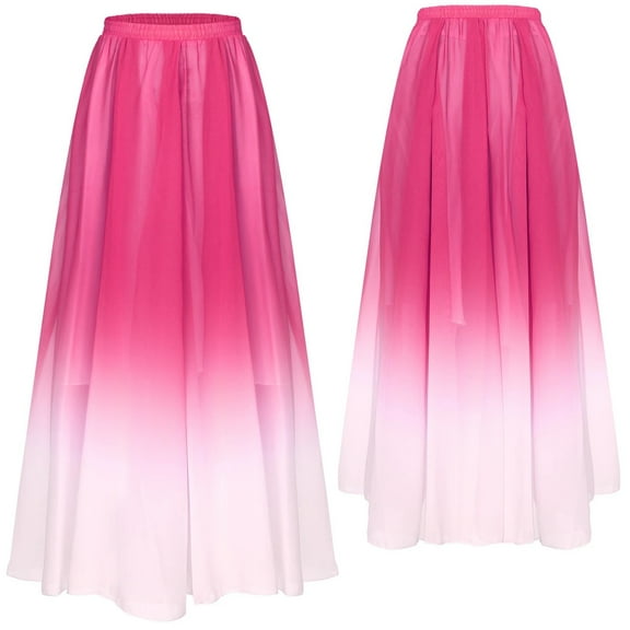 Women Lyrical Ballroom Dance Skirt Long Swing Wrap Skirt