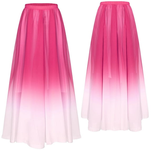 Women Lyrical Ballroom Dance Skirt Long Swing Wrap Skirt