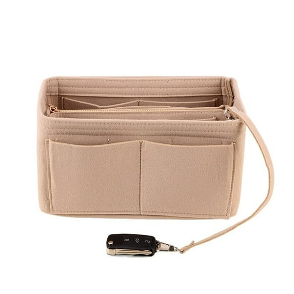Women Make up Organizer Felt Insert Bag For Handbag Travel Inner Purse Portable Cosmetic Bags Fit Various Brand Bags