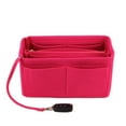thumbnail image 1 of Women Make up Organizer Felt Insert Bag For Handbag Travel Inner Purse Portable Cosmetic Bags Fit Various Brand Bags, 1 of 17