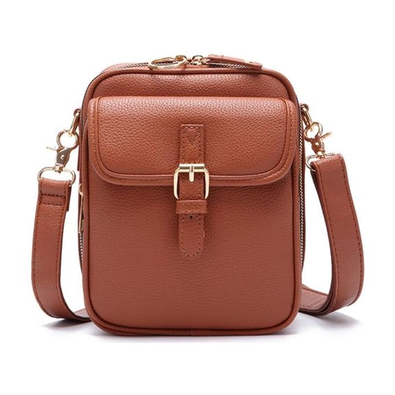 Women Man Everyday Bag Fashion Crossbody Bag Phone Bag Stylish Messenger Bag Double Layer Shoulder Bag for Travel Daily