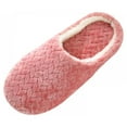 thumbnail image 1 of Women Man Slip on Fuzzy House Slippers Memory Foam Slippers Outdoor Indoor Warm Plush Bedroom Shoes, 1 of 1