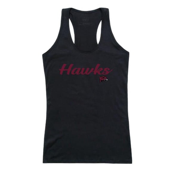 Women Maryland Eastern Shore Hawks Script Tank T-Shirt, Black - Medium