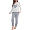 thumbnail image 1 of Women Matching Casual Trousers Pajamas Loungewear 2PC Sets for Women Color Block Two Piece Loungewear 2PC Sets 2026, 1 of 4