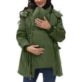 thumbnail image 1 of Women Maternity 3 In 1 Winter Coat Thicken Quilted Lined Warm Hooded Outwear Puffer Down Jacket Parka With Pockets, 1 of 8
