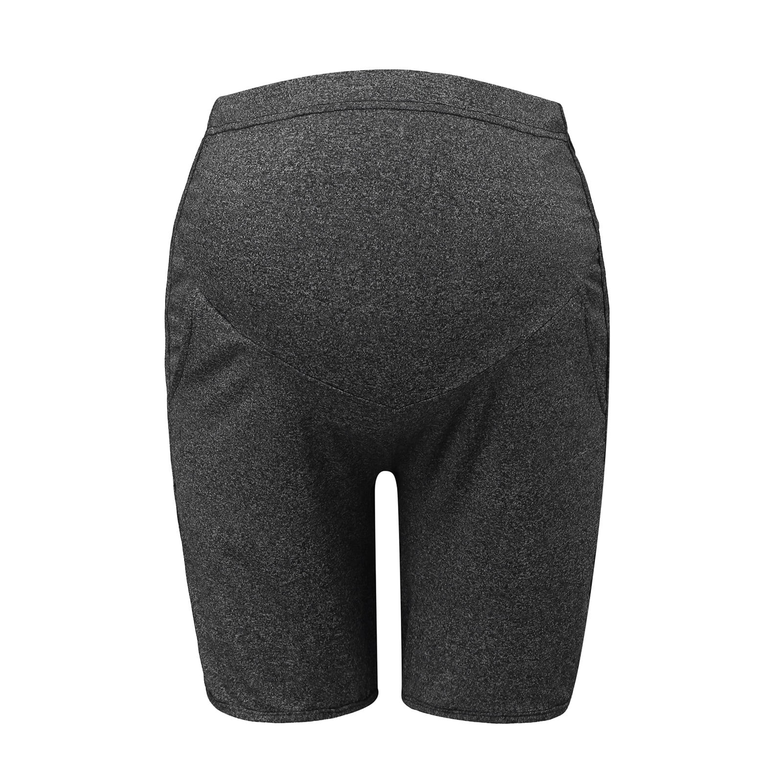 Women Maternity Pregnancy Solid Color Workout Lounge Shorts Yoga Shorts