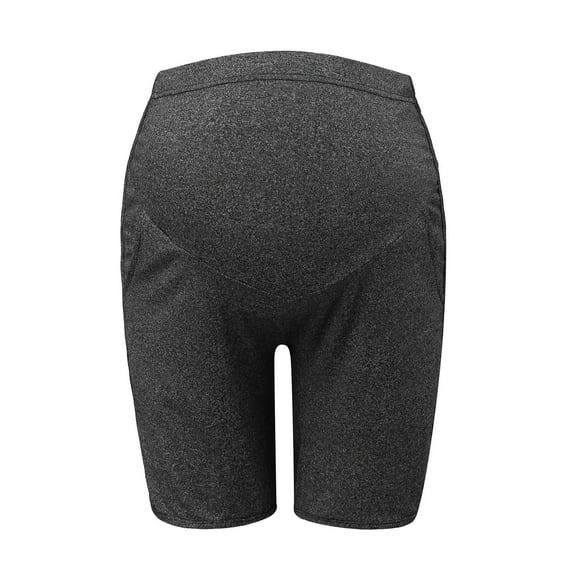 Women Maternity Pregnancy Solid Color Workout Lounge Shorts Yoga Shorts Pants