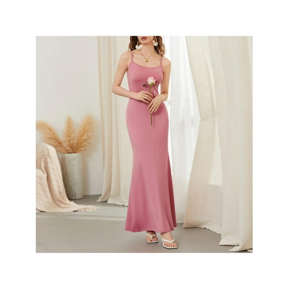 Women Maxi Dresses Casual Sleeveless Dress Party Club Bodycon Dress