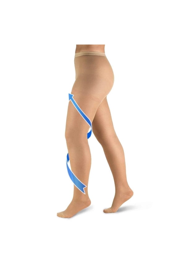 Women Medical Compression Tights, 20-30 mmHg Graduated Compression Pantyhose Men, Closed Toe Compression Stockings, High Waist Compression Leggings, Support Hose for Varicose Veins