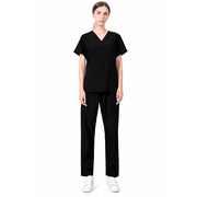 Women Medical Scrubs Set Nurse Work Uniform Nursing Scrub Top and Pants with Pockets