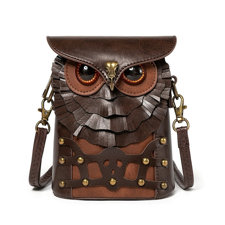 Women Medieval Crossbody Bag Cute Owl Shoulder Bag PU  display picture 1