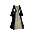 thumbnail image 1 of Women Medieval Retro Court Princress Cosplay Costume Long Dress Elegant Witch, 1 of 5