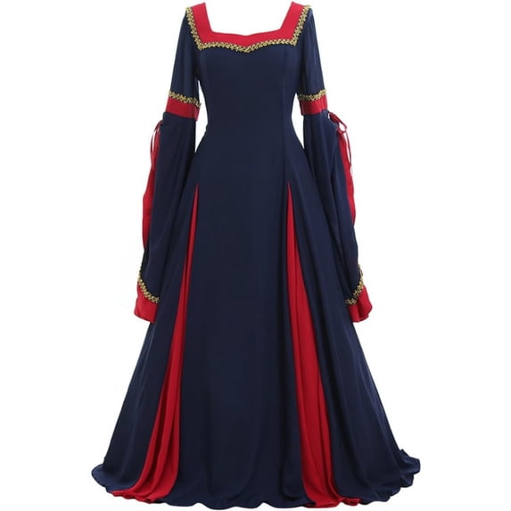 Women Medieval Victorian Dresses Pirate Skirt Renaissance Fairy Elf Dress