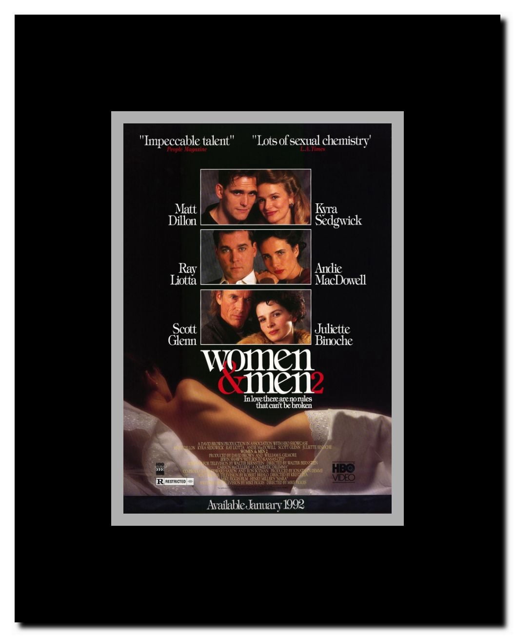 Women & Men 2 Framed Movie Poster