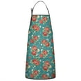 thumbnail image 1 of Women Men Adjustable Bib Apron with Pockets Pioneer Colorful Floral Cooking Kitchen Aprons, 1 of 7
