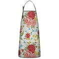 thumbnail image 1 of Women Men Adjustable Bib Apron with Pockets Pioneer Colorful Floral Cooking Kitchen Aprons, 1 of 7