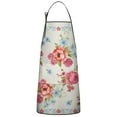 thumbnail image 1 of Women Men Adjustable Bib Apron with Pockets Pioneer Colorful Floral Cooking Kitchen Aprons, 1 of 7