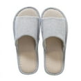 thumbnail image 1 of Women Men Anti-slip Linen Floral Slippers Home Indoor Summer Open Toe Flat Shoes Slippers Sandals, 1 of 6