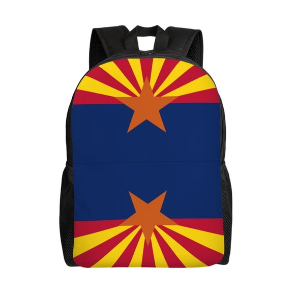 Women Men Arizona Flag Backpack Lightweight Rucksack Casual Daypack For Laptop Trave