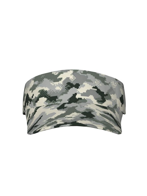 Women Men Army Digital Camouflage Adjustable Fit Runners Sports Sun Visor