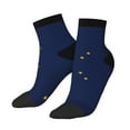 thumbnail image 1 of Women Men Athletic Socks Alaska Flag Cushioned Quarter Ankle Socks, 1 of 7