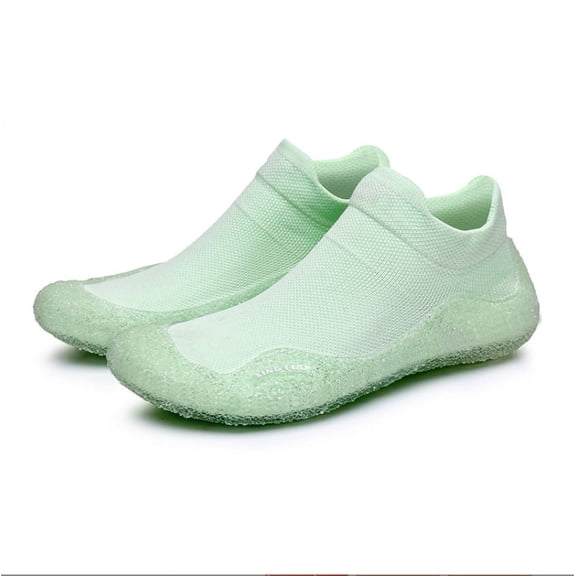 Women Men Barefoot Non-Slip Floor Sock Shoes Multi-Purpose Knitted Socks Walking Shoes with Soft Rubber Sole