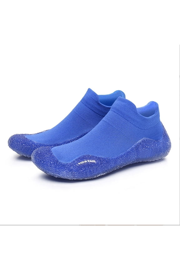 Women Men Barefoot Non-Slip Floor Sock Shoes Multi-Purpose Knitted Socks Walking Shoes with Soft Rubber Sole