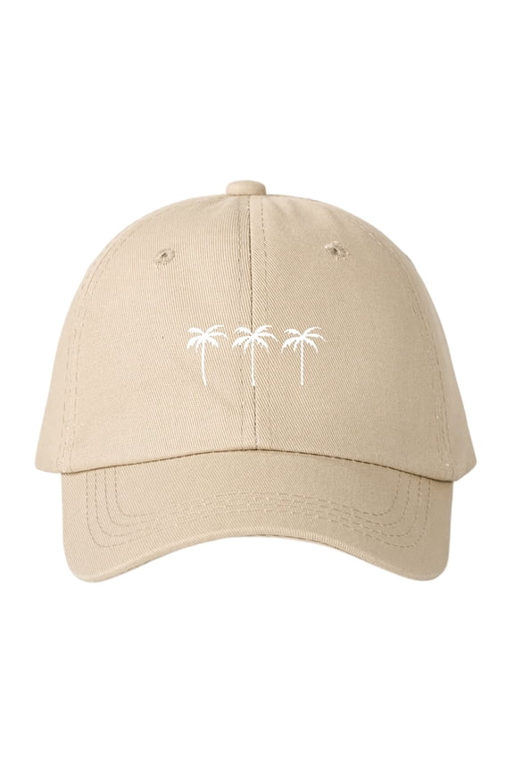 Women Men Baseball Cap Coconut Tree Printed Adjustable Spring Summer Outdoor Beach Daily Hat