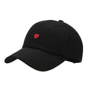 RONGKING Women Men Baseball Cap Heart Embroidered Adjustable Ball Cap