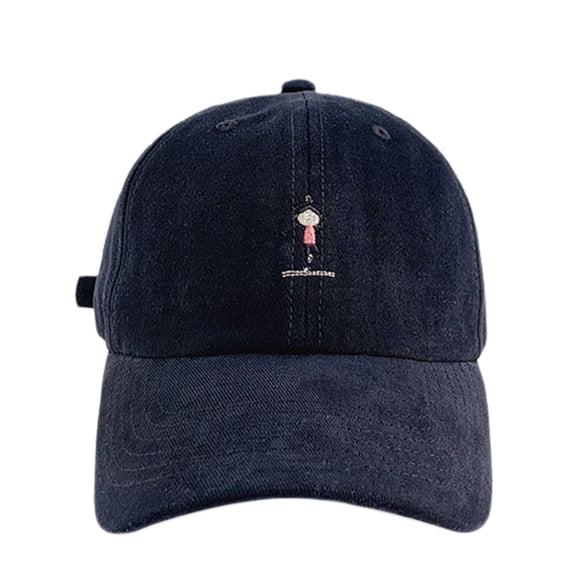 Women/Men Baseball Cap, Sun Protective Cartoon Print Cotton Hat for Outdoor 1PC