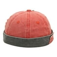 thumbnail image 1 of Women/Men Beanies Hat, Fashion Retro Street Casual Soft Cotton Adjustable Brimless Skullcap for Hiphop, 1 of 7