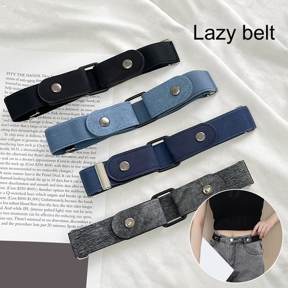 Women Men Belt Adjustable Elastic Anti-break Great Durability Stainless Buckle Clothes Matching Unisex Waist Strap Pants Belt Clothes Accessory