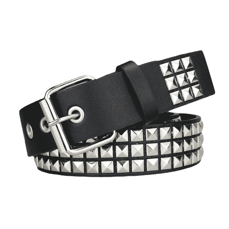 注目ショップ Women Men Belt, Adjustable Studded Belt, Metal Punk Rock Clothing