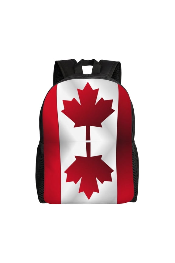 Women Men Canada Flag Backpack Lightweight Rucksack Casual Daypack For Laptop Trave