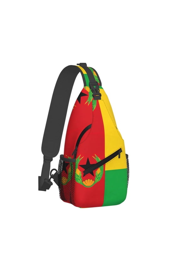 Women Men Cape Verde Flag Sling Backpack Casual Shoulder Sling Bag Gym Travel Hiking Daypack