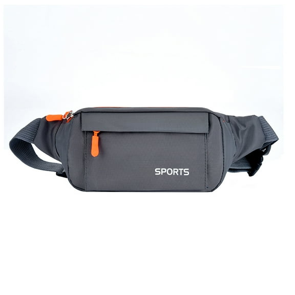 Women Men Chest Bag Shoulder Bag Waterproof with Pockets Fanny Pack (Grey)