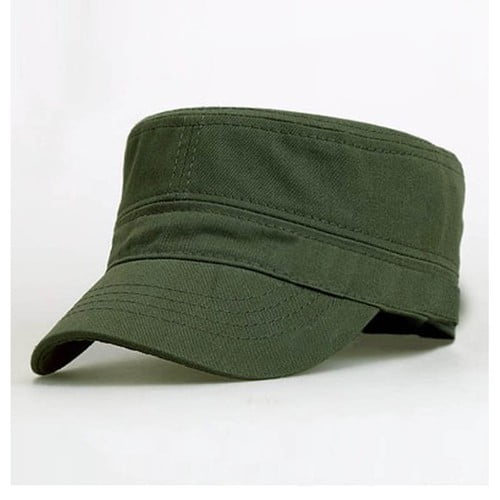 Men Classic Army Plain Hat Cadet Combat Army Military Baseball Summer Cap