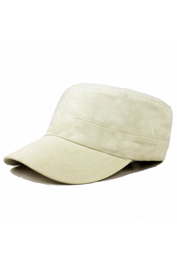 Men Classic Army Plain Hat Cadet Combat Army Military Baseball Summer Cap