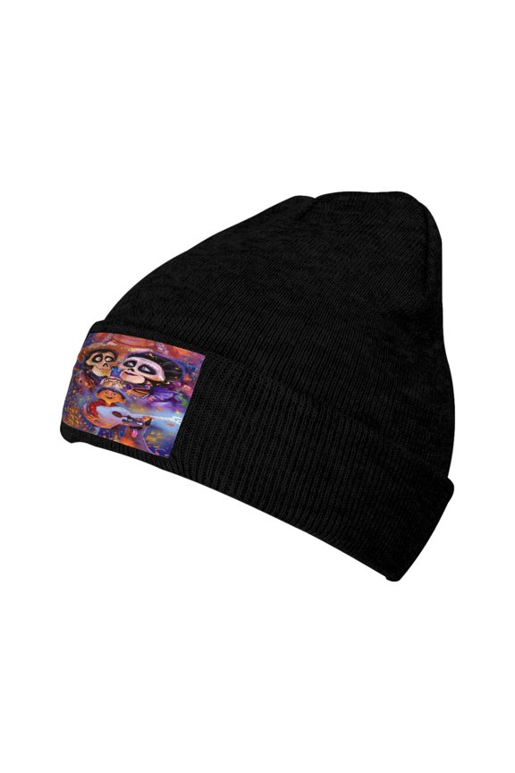 Women Men Coco Movie Beanies Graphic Knitted Hat Women Winter Soft Warm Cap