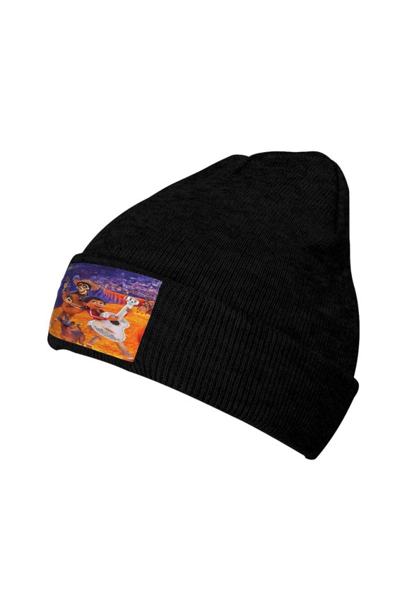 Women Men Coco Movie Beanies Graphic Knitted Hat Women Winter Soft Warm Cap
