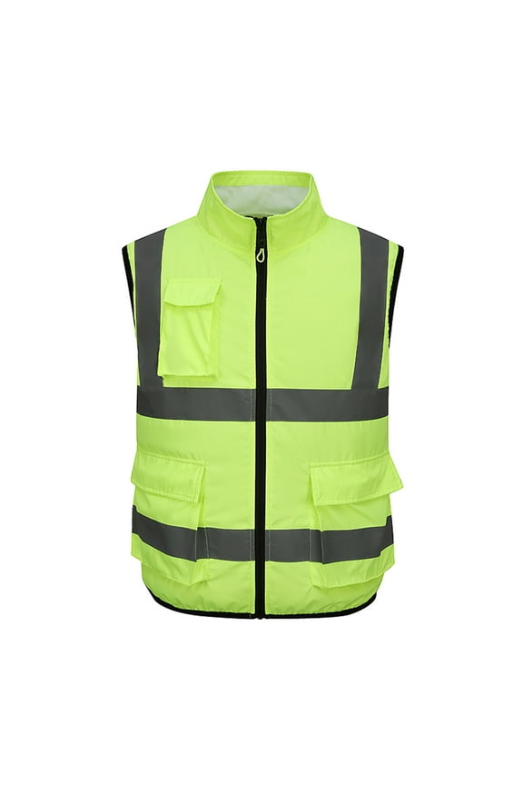 Women Men Cooling Safety Vest with 2 Fans Reflective Stripe Work Clothes Sleeveless Air Conditioned Vest Jacket 3XL