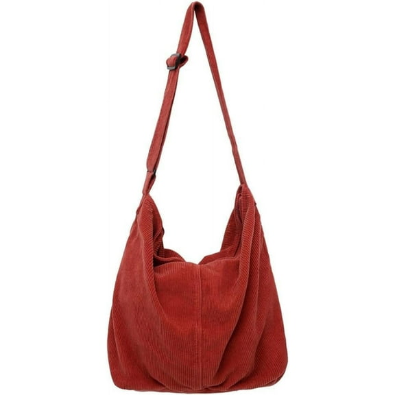 Women Men Corduroy Tote Bag Large Corduroy Shoulder Bag Clutch Casual Tote Purse Soft Corduroy Crossbody Hobo Bag Handbags