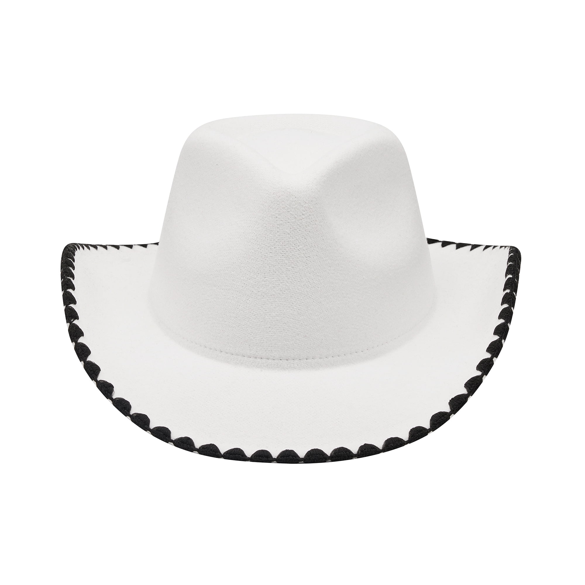 Women Men Cowboy Hat, Roll-up Wide Brim Contrast Color  display picture 2