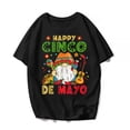 thumbnail image 1 of Women Men Cute Gnome Happy Cinco De Mayo T-Shirt Mexica Festival Graphics Casual Short Sleeve Shirts Summer Tops Gift Tee Black Medium, 1 of 3