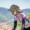 thumbnail image 1 of Women Men Cycling Sun Hat UPF50+ Wide Brim Visor Cap for Outdoor Riding Hiking Fishing with Adjustable Strap, 1 of 6