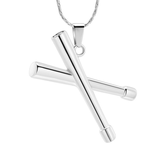 Women Men Drumstick Pendent for Ashes and Chain Cremation Jewelry for Ashes Urn Necklace Lockets for Human Ashes Holder